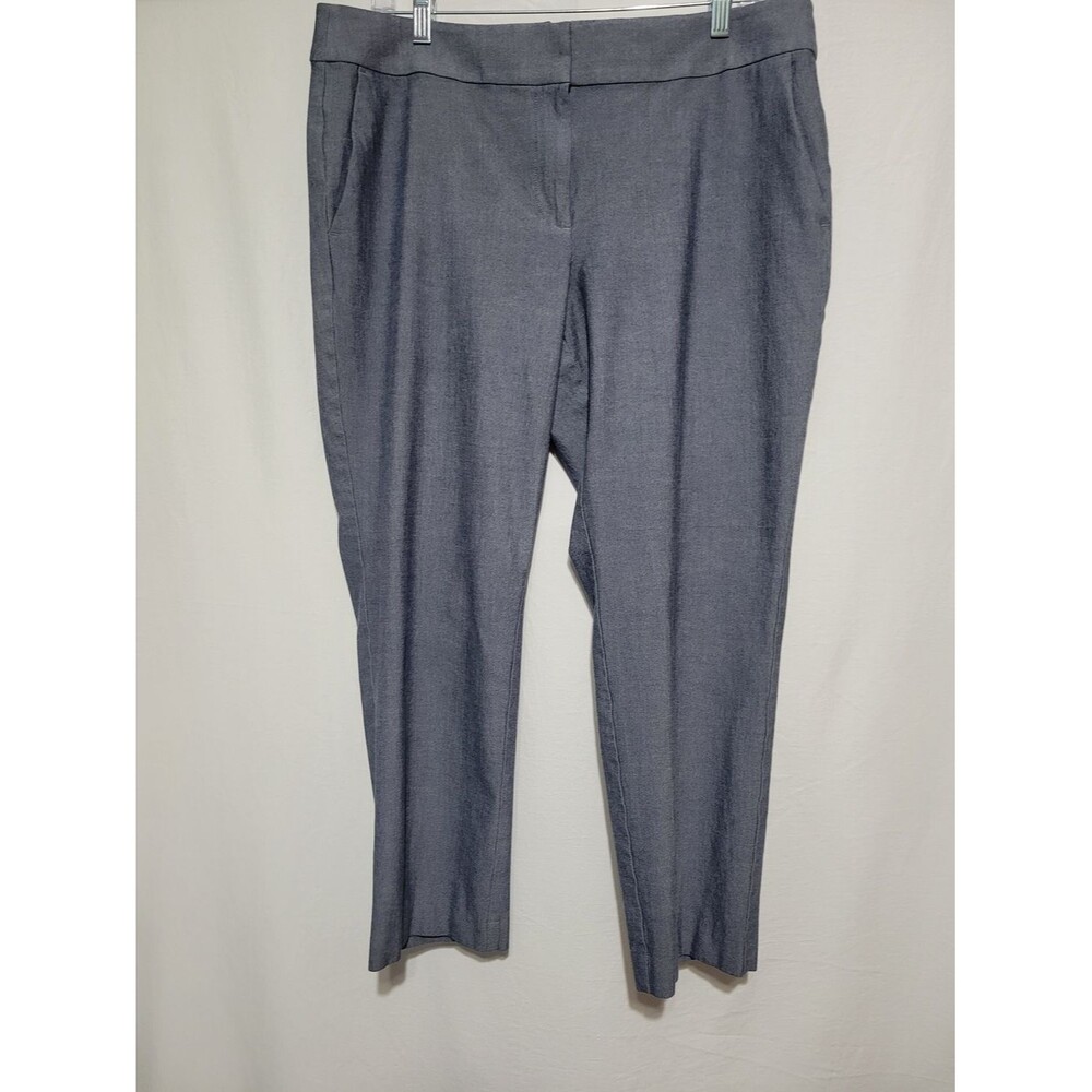LOFT Gray Straight-Leg Dress Pants